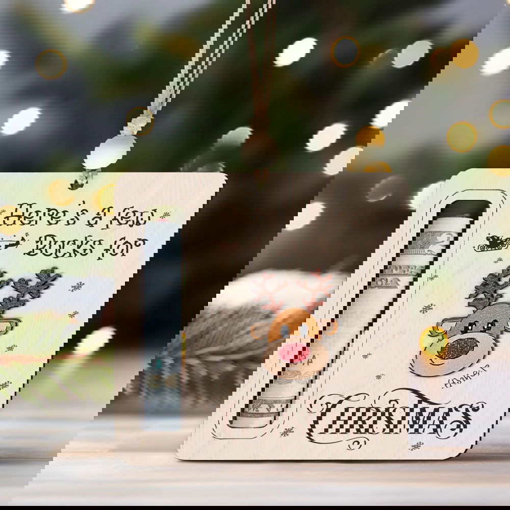 Personalized Christmas Money Holder, Here’s A Few Bucks for Christmas, Money Holder Tree Christmas Gifts, CF32 - 19Gifts