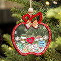 Personalized Christmas Teacher Shaking Ornament, Christmas Gift for Teacher 2024, CF737 - 19Gifts