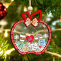 Personalized Christmas Teacher Shaking Ornament, Christmas Gift for Teacher 2024, CF737 - 19Gifts
