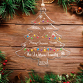 Personalized Christmas Tree With Family Names , Christmas Ornament 2024, CF644 - 19Gifts