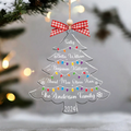 Personalized Christmas Tree With Family Names , Christmas Ornament 2024, CF644 - 19Gifts