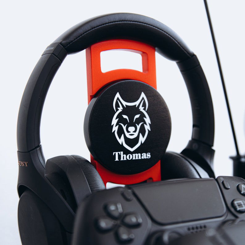 Personalized Controller Stand, Wooden Controller and Headphone Holder, CS19 - 19Gifts