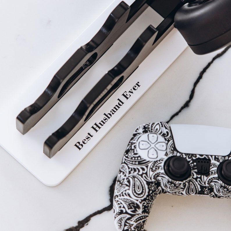 Personalized Controller Stand, Wooden Controller and Headphone Holder, CS19 - 19Gifts