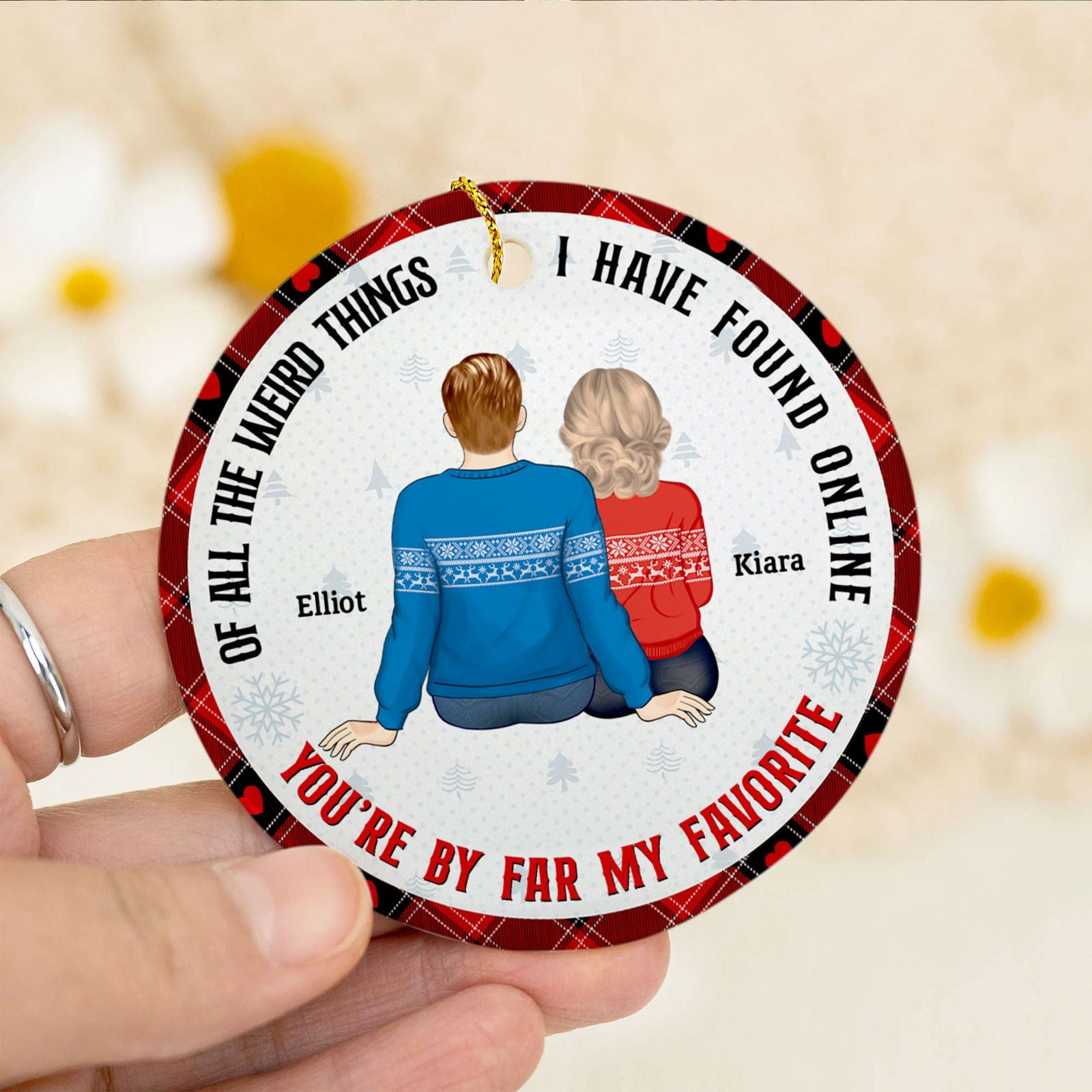 Personalized Couple Back Side You Are My Favorite By Far - Gift For Couples CF724 - 19Gifts