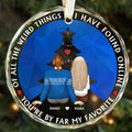 Personalized Couple Ornament, Christmas Glass Ornament, GX05 - 19Gifts