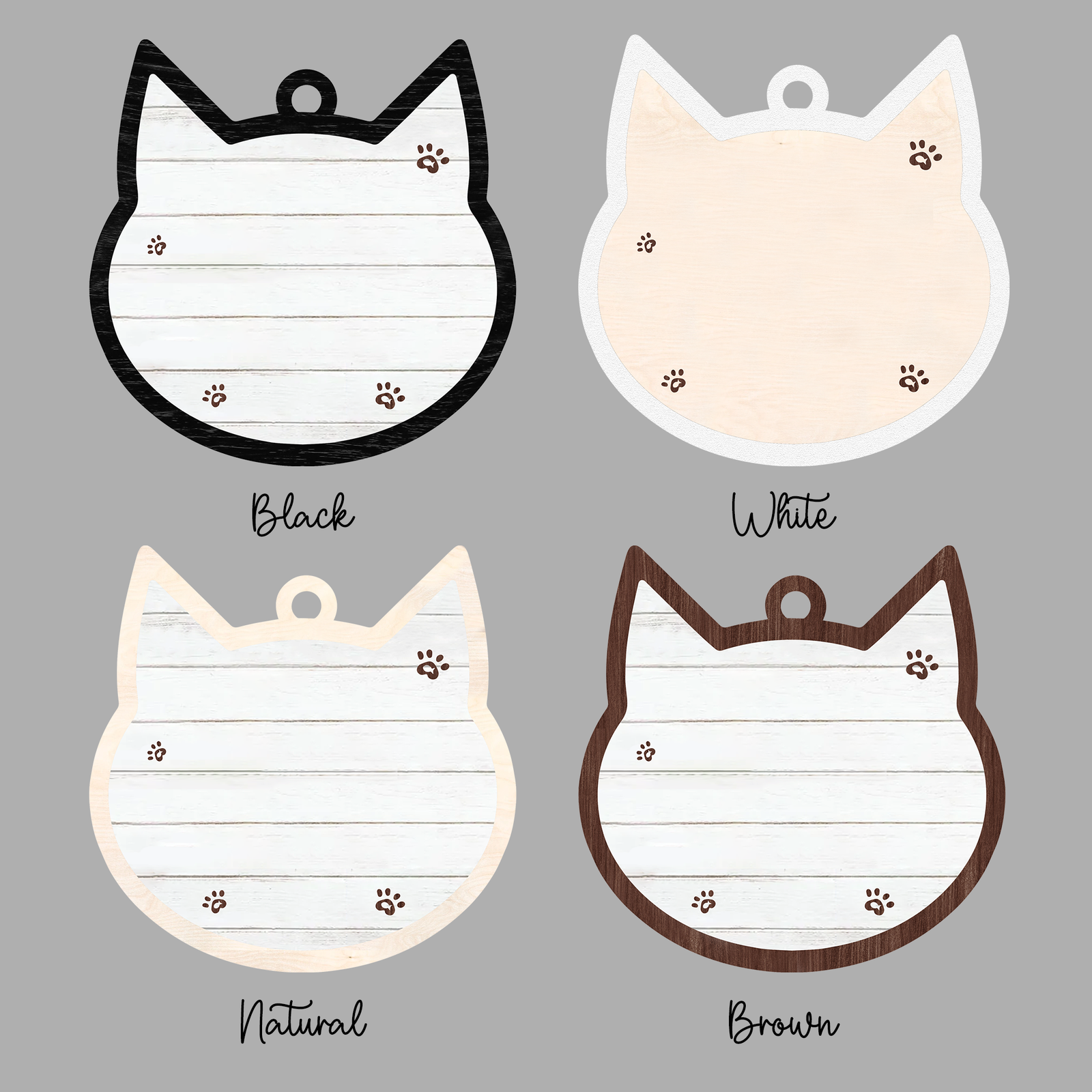 Personalized Crossword Cat Ornament, Pet Lover Ornament, Christmas Ornament CF596 - 19Gifts