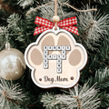 Personalized Crossword Paw Ornament, Pet Lover Ornament, Christmas Ornament CF595 - 19Gifts