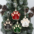Personalized Dog 2024 Ornament, Dog Paw Ornament, Custom Pet Christmas Ornament, Animal 2024 Ornament, CF78 - 19Gifts