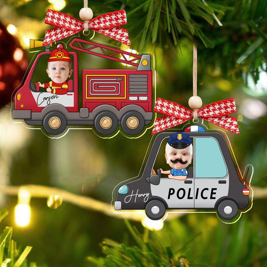 Personalized Drive Safe Daddy Car Hanger, Custom Car Baby Photo Ornament CF540 - 19Gifts