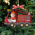 Personalized Drive Safe Daddy Car Hanger, Custom Car Baby Photo Ornament CF540 - 19Gifts