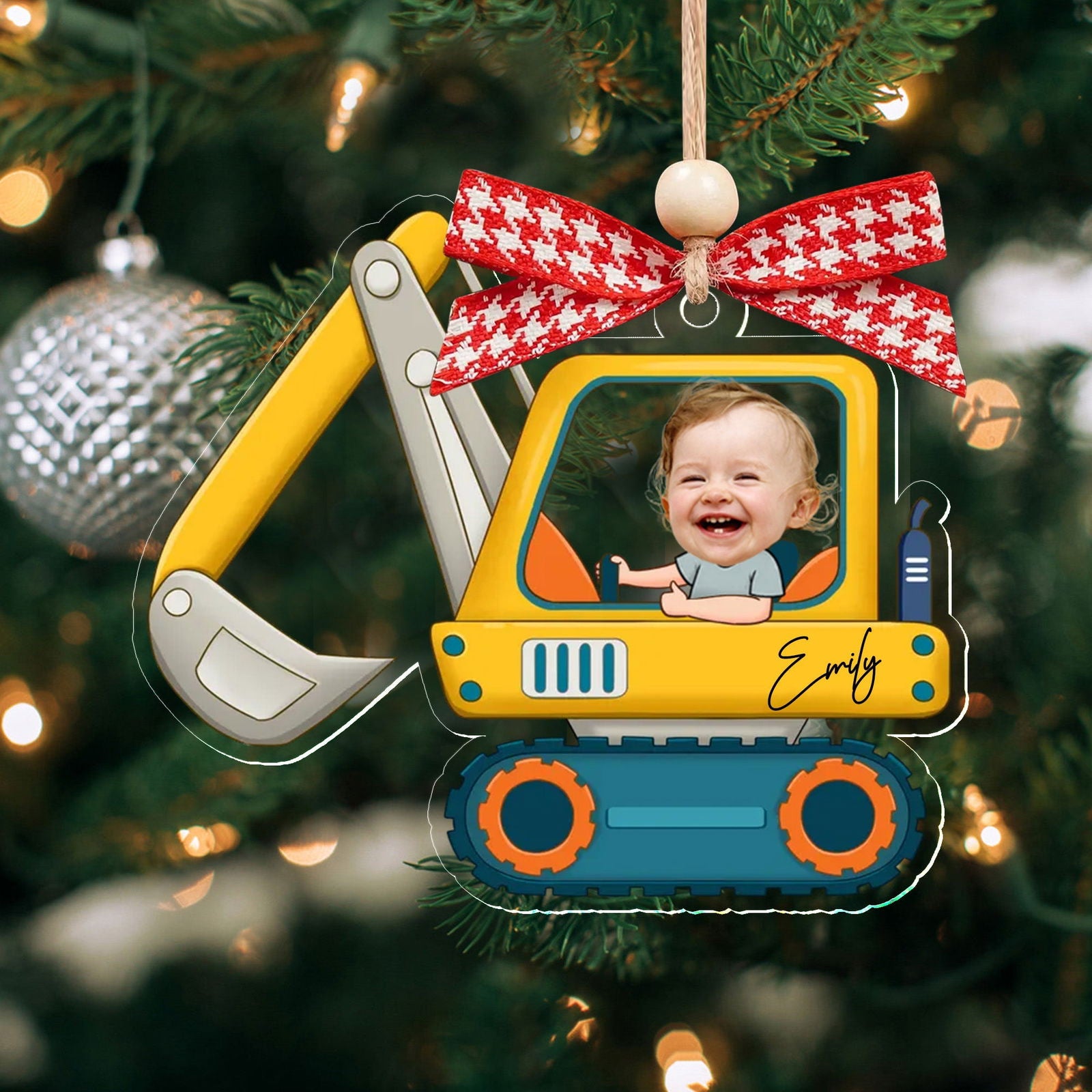 Personalized Drive Safe Daddy Car Hanger, Custom Car Baby Photo Ornament CF540 - 19Gifts