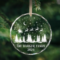 Personalized Family Christmas Glass Ornaments, Family Christmas GX02-1 - 19Gifts