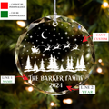 Personalized Family Christmas Glass Ornaments, Family Christmas GX02-1 - 19Gifts