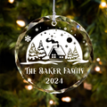 Personalized Family Christmas Glass Ornaments GX02-3 - 19Gifts