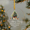 Personalized Family Christmas Ornament 2024 – Custom Family & Pet Ornament AV03-11 - 19Gifts