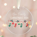 Personalized Family Christmas Ornament 2024 – Custom Family & Pet Ornament AV03-12 - 19Gifts