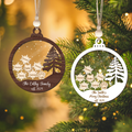 Personalized Family Christmas Ornament 5D, Custom Family Name Wooden Ornament CF299 - 19Gifts