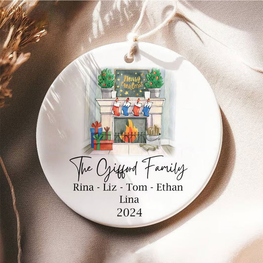 Personalized Family Christmas Ornament CX02-34 - 19Gifts