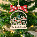 Personalized Family Christmas Ornaments, Custom Family Names Christmas Tree Decorations CF220 - 19Gifts