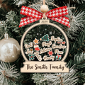 Personalized Family Christmas Ornaments, Custom Family Names Christmas Tree Decorations CF220 - 19Gifts