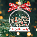 Personalized Family Christmas Ornaments, Custom Family Names Christmas Tree Decorations CF220 - 19Gifts