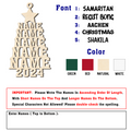 Personalized Family Christmas Ornaments, Family Tree Wooden Ornament For Christmas Decorations CF151 - 19Gifts
