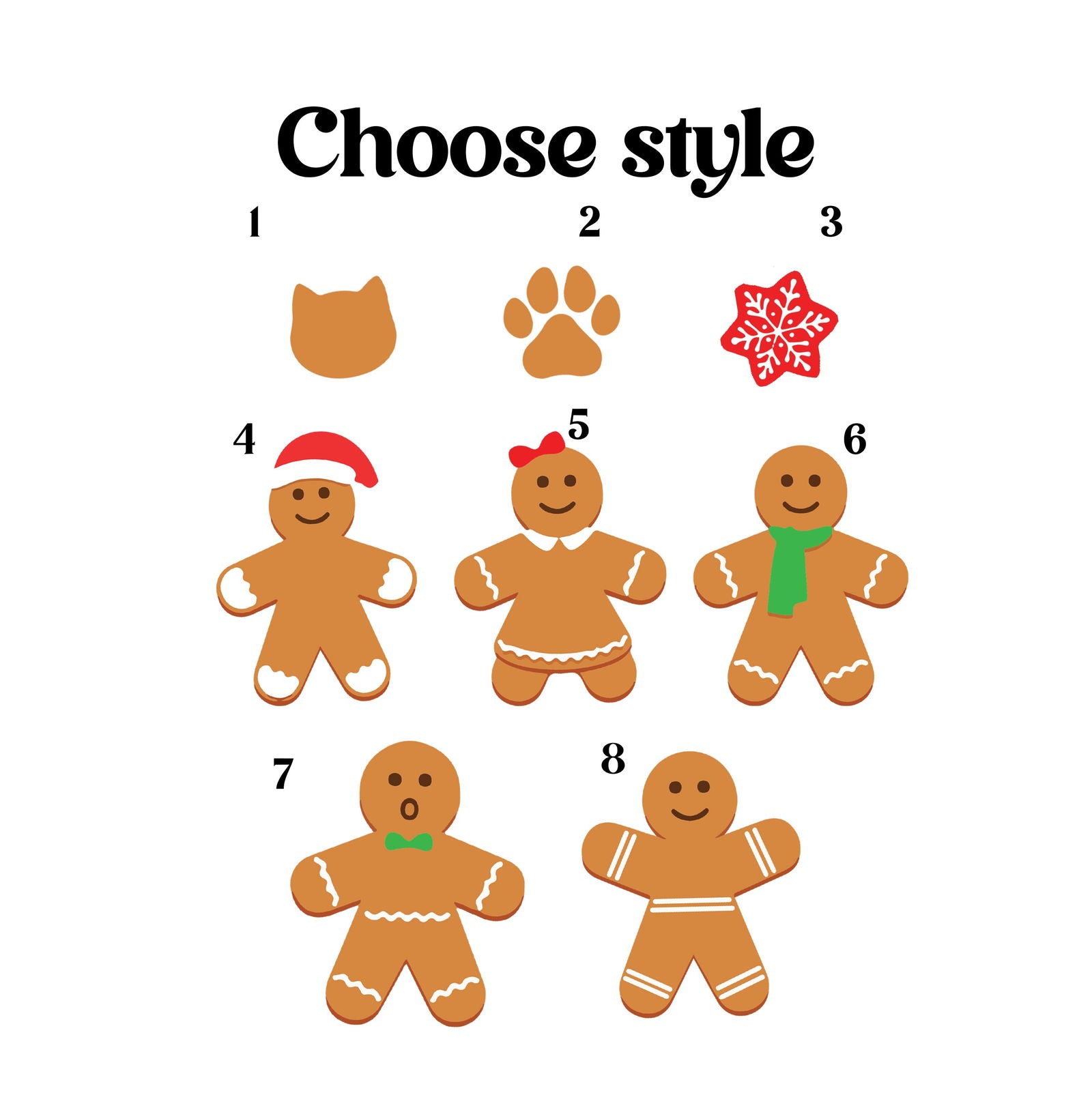 Personalized Family Christmas Ornaments, Gingerbread Ornament For Family CF222 - 19Gifts