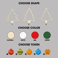 Personalized Family Christmas Tree Ornament, Family Gift 5 Layers Shake Ornament CF109 - 19Gifts