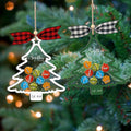 Personalized Family Christmas Tree Ornament, Family Gift 5 Layers Shake Ornament CF109 - 19Gifts