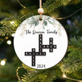 Personalized Family Crossword Ornament, Christmas Ornament CF708 - 19Gifts