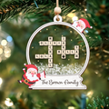 Personalized Family Crossword Ornament, Family Ornament 2024, Family Names Puzzle Christmas Ornament, Family Christmas Gift, Family Keepsake CF918 - 19Gifts