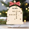 Personalized Family Crossword Puzzle Ornament, Puzzle Crossword Art Ornament, Xmas Gift For Family, Custom Family Christmas Ornament, Scrabble Family Name Ornament CF672 - 19Gifts