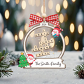 Personalized Family Crossword Skaker Ornament, 3-Layered Family Puzzle Christmas Ornament 2024 CF928 - 19Gifts