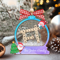 Personalized Family Crossword Skaker Ornament, 3-Layered Family Puzzle Christmas Ornament 2024 CF928 - 19Gifts