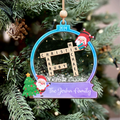 Personalized Family Crossword Skaker Ornament, 3-Layered Family Puzzle Christmas Ornament 2024 CF928 - 19Gifts