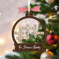 Personalized Family Crossword Snow Globe Ornament, 3-Layered Shaking Family Ornament, 2024 Christmas Tree Decor CF924 - 19Gifts