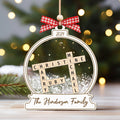 Personalized Family Crossword Snow Globe Ornament, 3-Layered Shaking Family Ornament, 2024 Christmas Tree Decor CF924 - 19Gifts