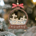Personalized Family Crossword Snow Globe Ornament, 3-Layered Shaking Family Ornament, 2024 Christmas Tree Decor CF924 - 19Gifts