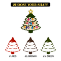 Personalized Family Name Christmas Tree Wooden Ornament, Family Christmas Ornament CF551 - 19Gifts