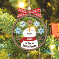 Personalized Family Names Christmas Ornament, Funny Snowman Family Shaker Ornament CF296 - 19Gifts