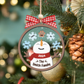 Personalized Family Names Christmas Ornament, Funny Snowman Family Shaker Ornament CF296 - 19Gifts