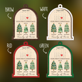 Personalized Family Of Three Christmas Ornament, Baby's First Christmas Ornament Wooden 2 Layers CF504 - 19Gifts