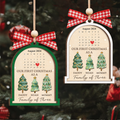 Personalized Family Of Three Christmas Ornament, Baby's First Christmas Ornament Wooden 2 Layers CF504 - 19Gifts