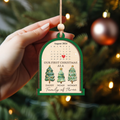 Personalized Family Of Three Christmas Ornament, Baby's First Christmas Ornament Wooden 2 Layers CF504 - 19Gifts