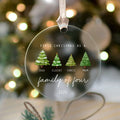 Personalized Family Ornament with Christmas tree, Custom Xmas Tree Ornament AV03-15 - 19Gifts