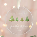 Personalized Family Ornament with Christmas tree, Custom Xmas Tree Ornament AV03-15 - 19Gifts
