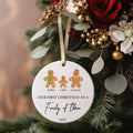 Personalized Family Ornament with Gingerbread, First Christmas Family Ornament CX01-21 - 19Gifts