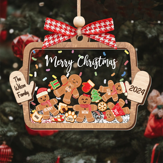 Personalized Family Ornaments with Dogs & Cats, Family Christmas Ornaments CF324 - 19Gifts