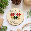 Personalized Family Puzzle Ornament, 2-Layered Christmas Puzzle Ornament CF203 - 19Gifts