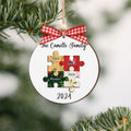 Personalized Family Puzzle Ornament, 2-Layered Christmas Puzzle Ornament CF203 - 19Gifts